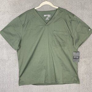 Maevn Matrix #5501‎ Men's L  Basic V Neck Medical Top
